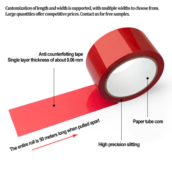 Waterproof  Security Seal Labels Stickers
