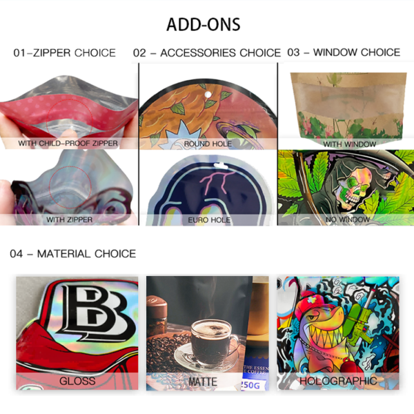 Custom Mylar Bags With Box