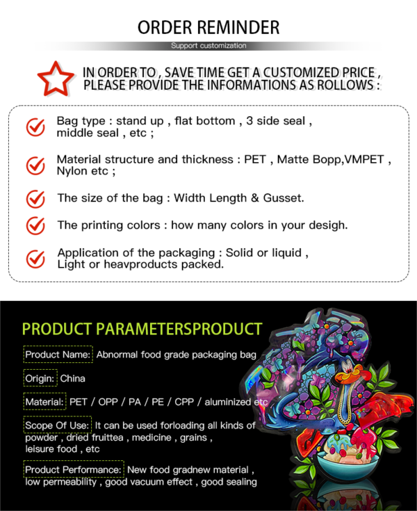 Custom Mylar Bags With Box