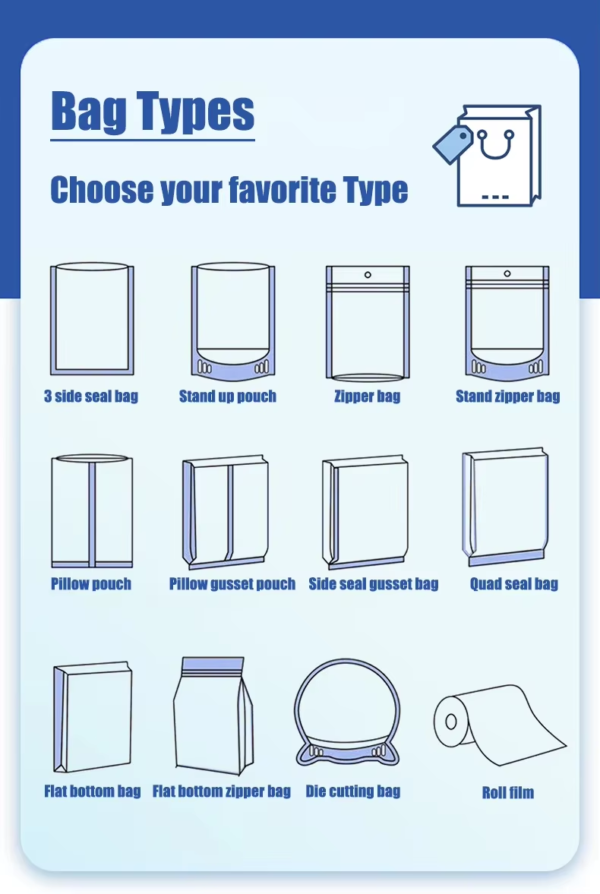 Aluminum Foil Plastic Roll Fill for Potato Chips Packaging Bags