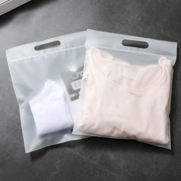 Custom Printed Ziplock Matte Frosted Clothing Bags