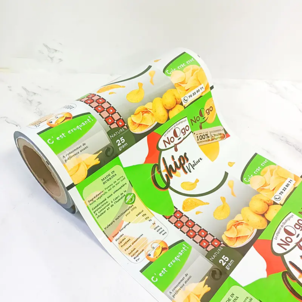 Aluminum Foil Plastic Roll Fill for Potato Chips Packaging Bags