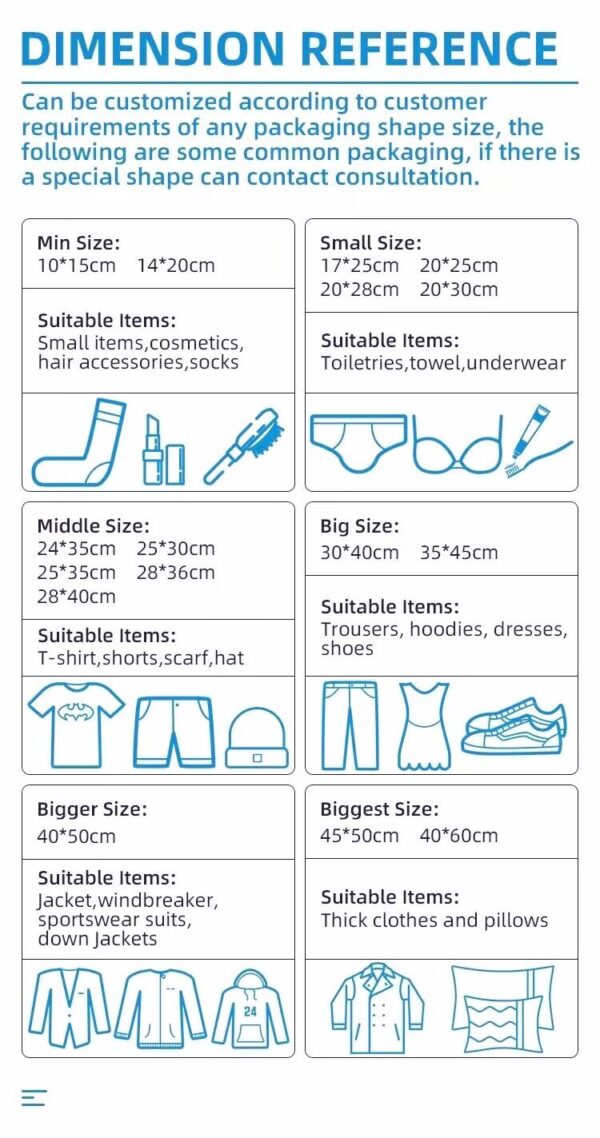 Custom Printed Ziplock Matte Frosted Clothing Bags