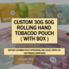 Custom 14g 50g Plastic Rolling Tobacco Pouch