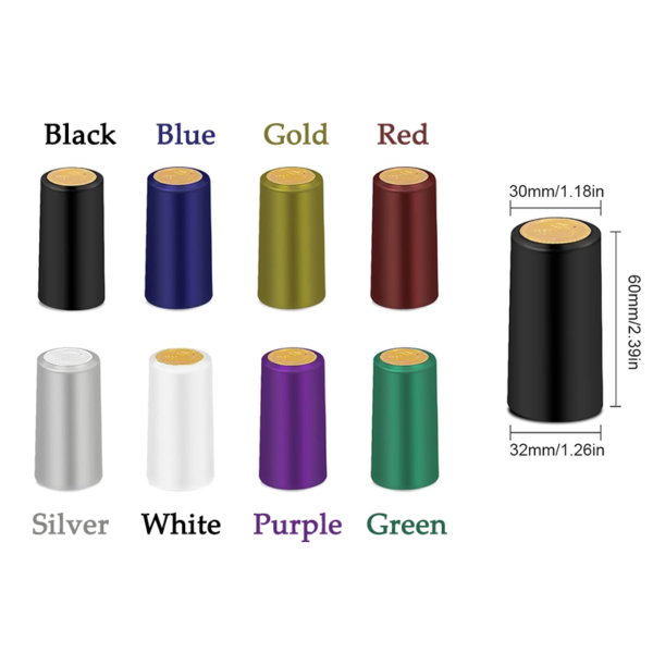 酒帽颜色 Wine Bottle Heat Shrink Capsules